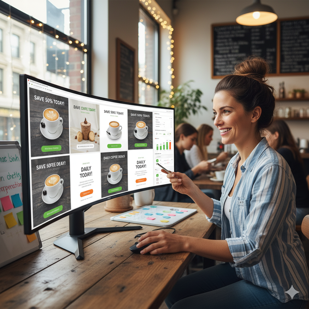 AI-powered ad creation helping small businesses reduce marketing expenses.